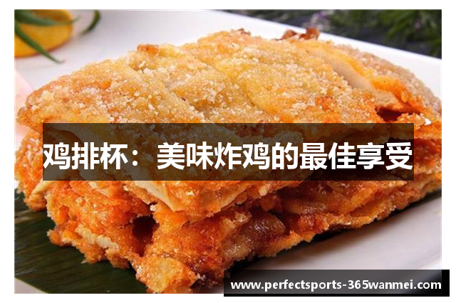 鸡排杯：美味炸鸡的最佳享受